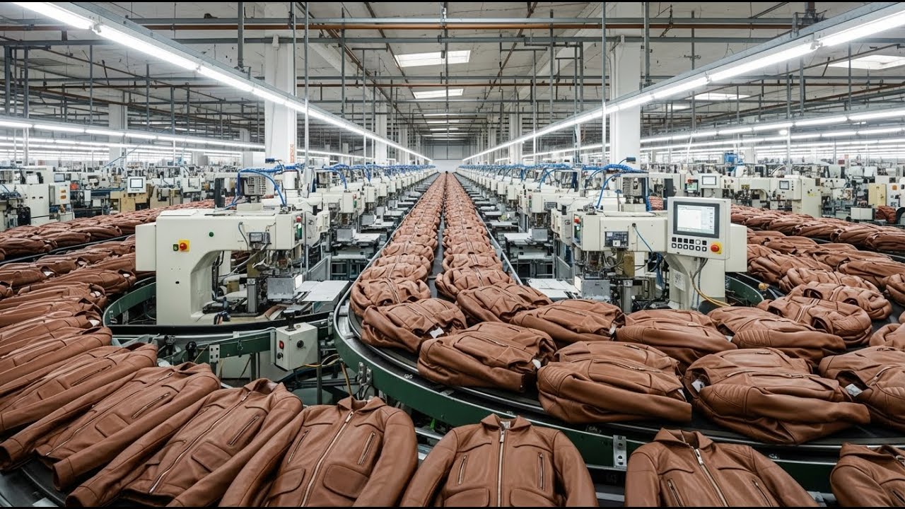 How Leather Jackets Are Made  Inside a Modern Factory Full Process