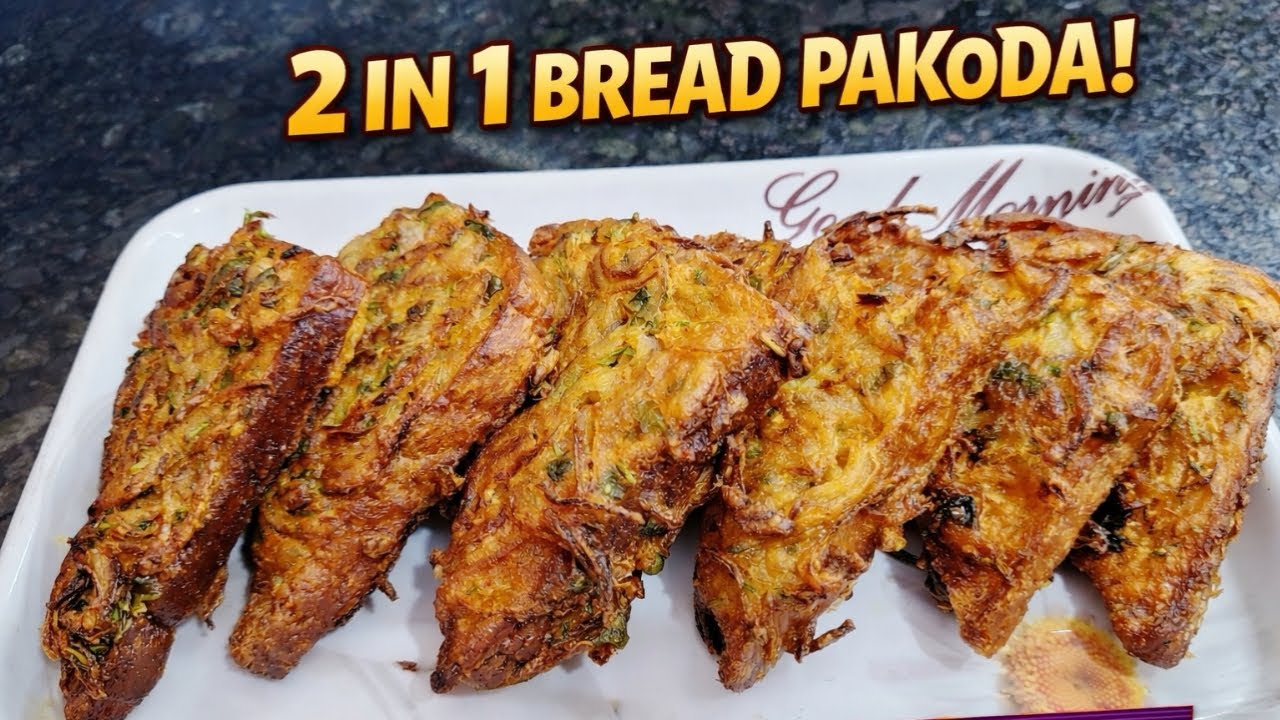 2 in 1 Bread Pyaz Pakoda Recipe | Crispy Bread Onion Pakoda | Easy Evening Snack | Foodie Alka