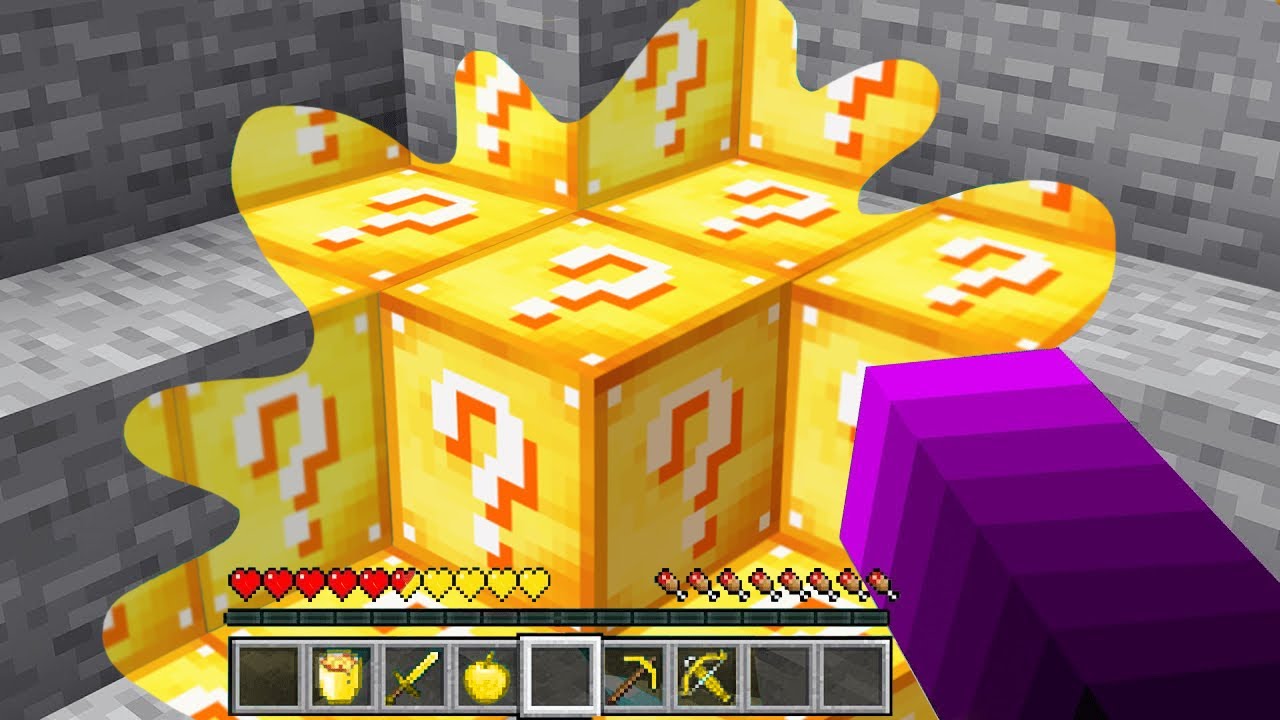 TOUT CE QUE JE TOUCHE se Transforme en LUCKY BLOCK sur Minecraft !