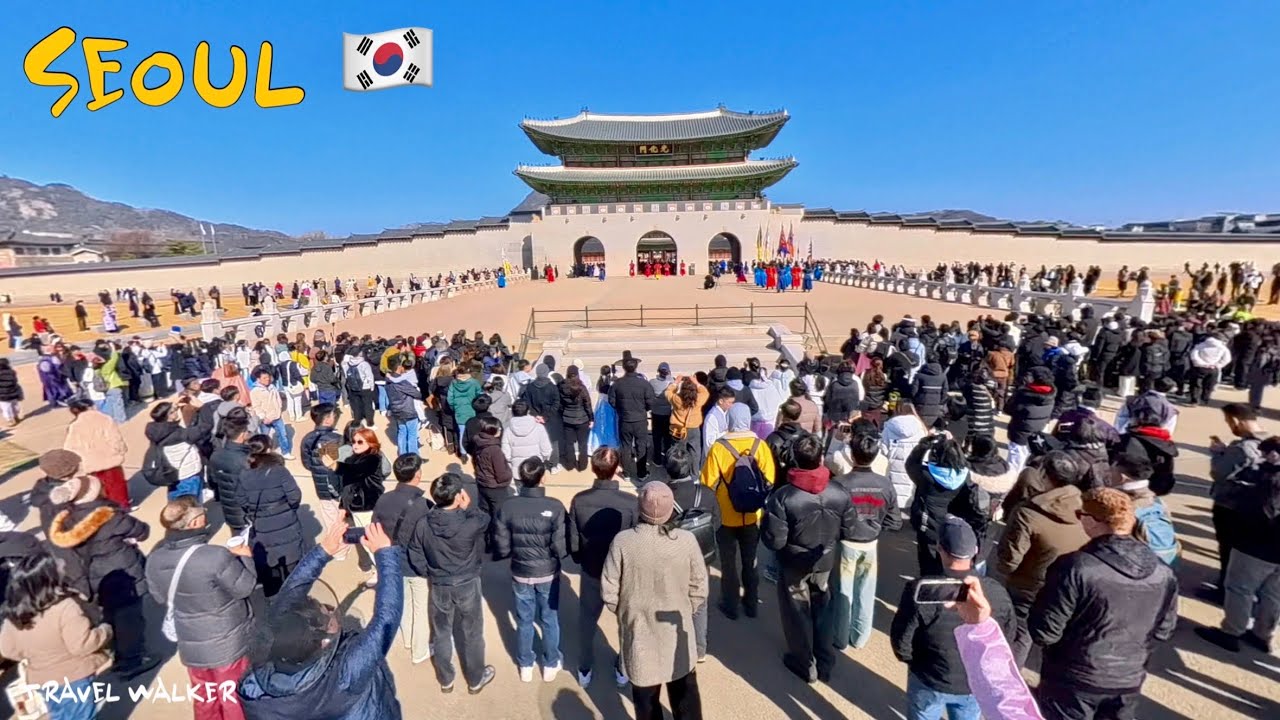 [4K]😍설 연휴 즐기러 나온 많은 외국인들… 🇰🇷📸 경복궁 / Walking around Gyeongbokgung Palace - Seoul - Korea 🇰🇷