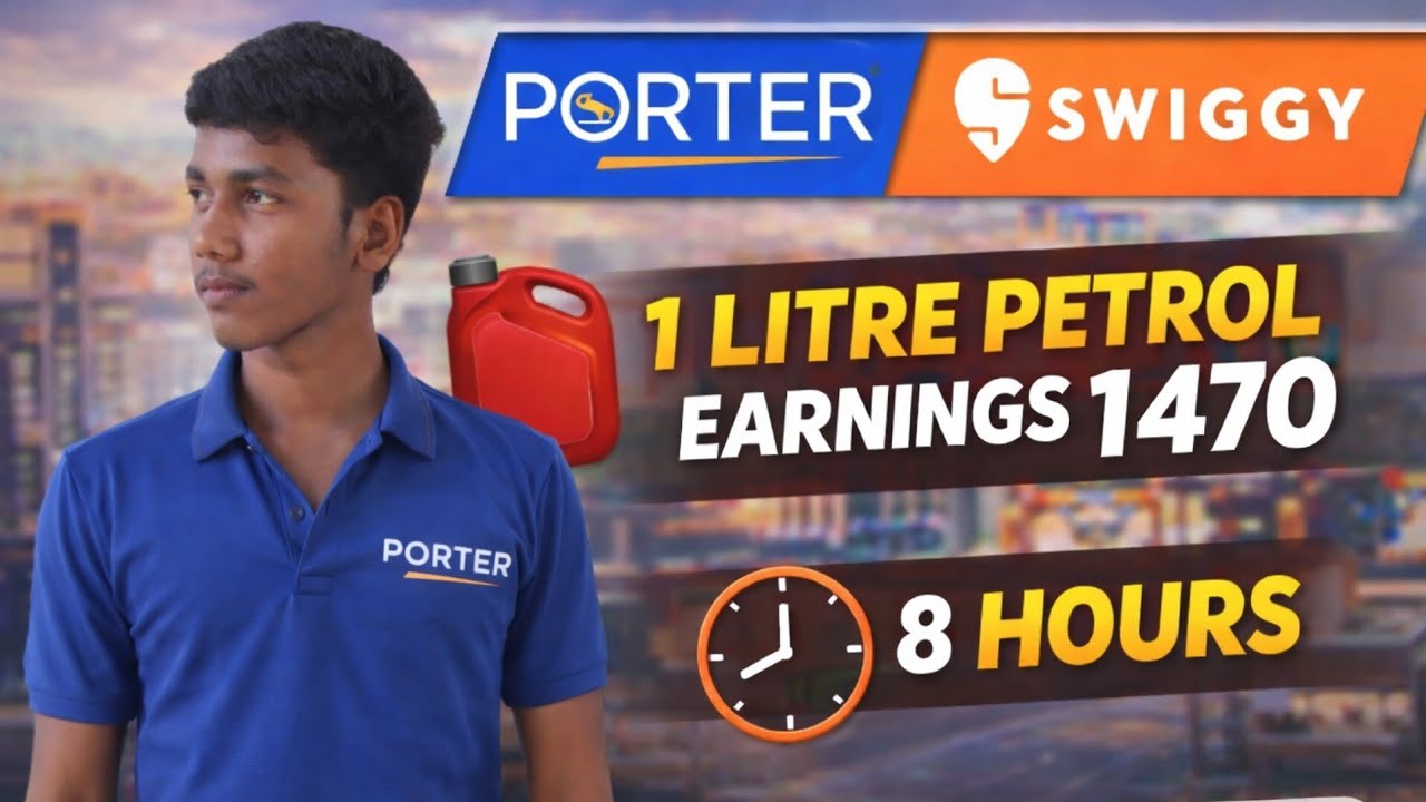 1 Liter⛽ Petrol Pottu 🥶1470 earnings💰eduthachu😍🤑 | Swiggy-Porter-Rapido Vlogs | Tamizh🐐
