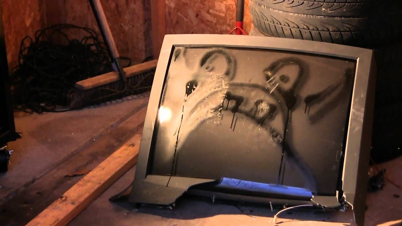 Уничтожение телевизора Toshiba