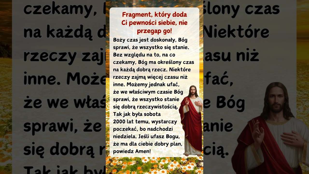 Fragment, który dodaCi pewności siebie, nie przegap go🙏🌹