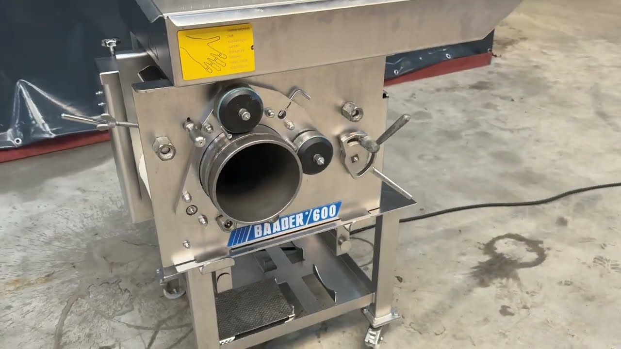 Baader 600 Meat & Poultry Separator | 3 mm Drum | Used Food Processing Machine