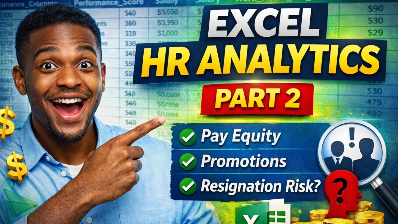 Advanced Excel Formulas for HR Data Analysis (Part 2) | Retention & Compensation Insights