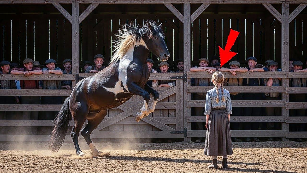 Wild Horse Destroyed the Auction and Attacked Everyone But Kneeled Before an 8 Year Old Girl
