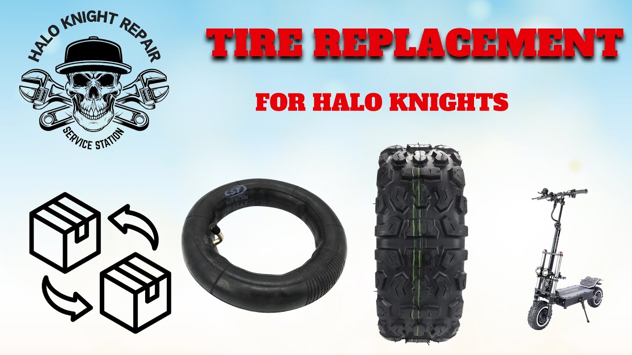 Rear Tire Replacement For HALO KNIGHT Scooters