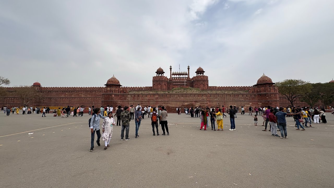 WALKING TOUR 4K | RED FORT | LAL KHILLA | UNESCO WORLD HERITAGE SITE | NEW DELHI |