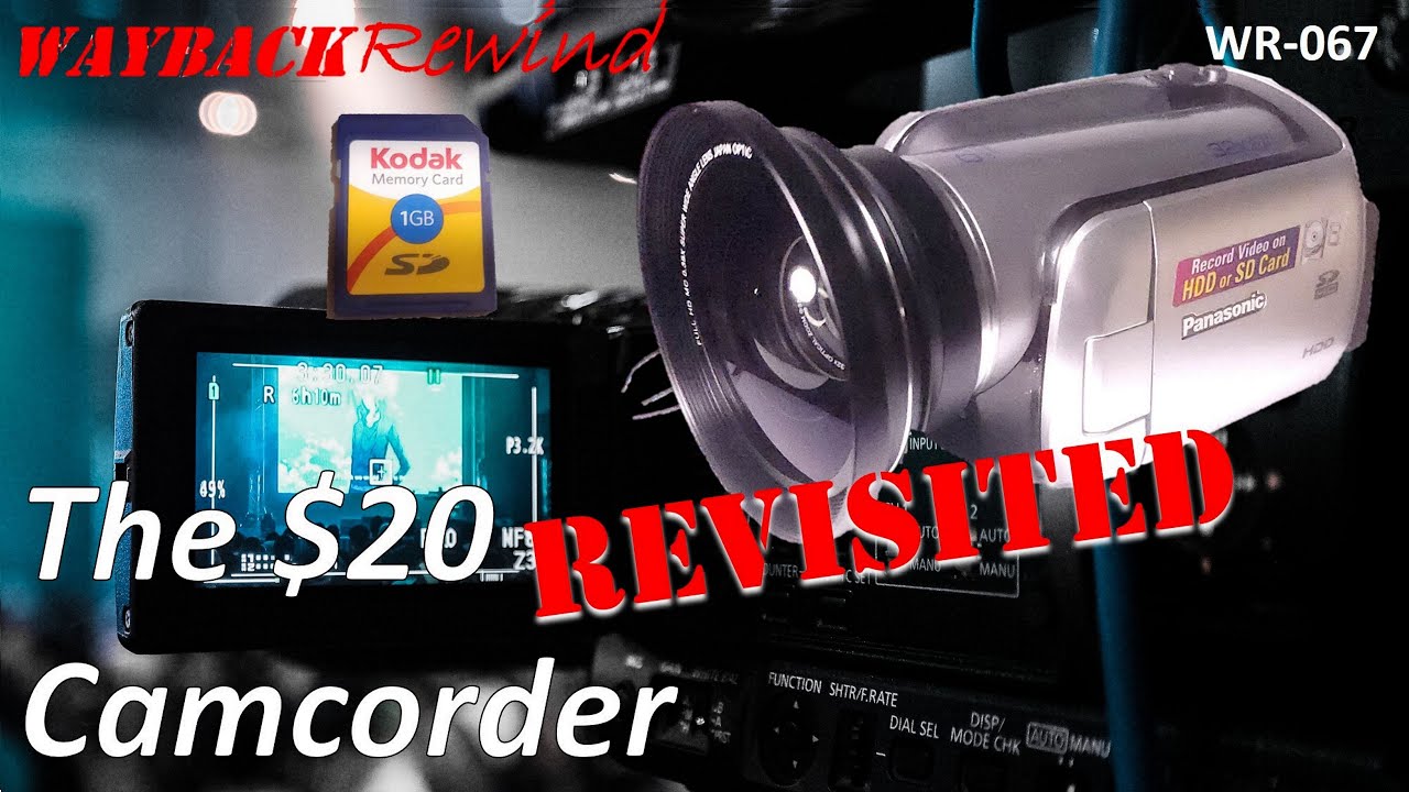 $20 Camcorder revisited - wide angle lens and sample footage