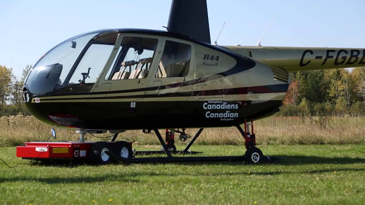V614 with AS350, R44, EC130 - Helicopter Dolly by Helitowcart