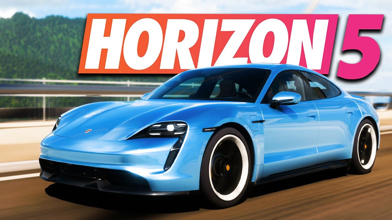 Forza Horizon 5 PL - PORSCHE TAYCAN ZE SKRĘTNĄ TYLNĄ OSIĄ! 😱 PODRÓŻ DOOKOŁA MAPY! 😍