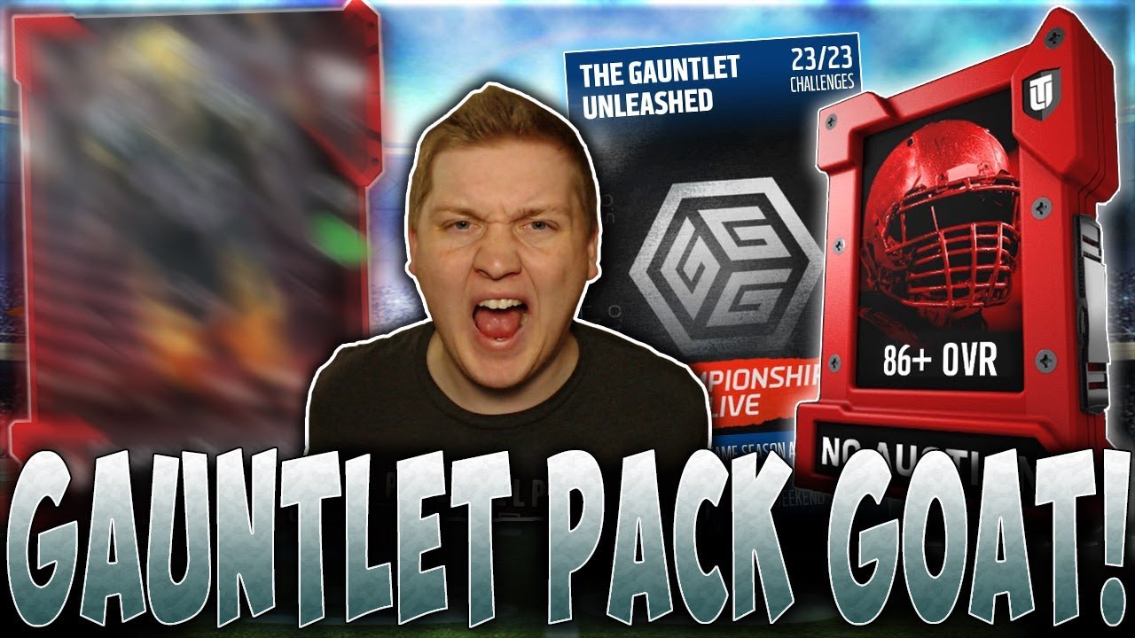 IM THE GAUNTLET UNLEASHED PACK GOAT! | 86+ GAUNTLET REWARD PACK! | MUT 18 PACK OPENING