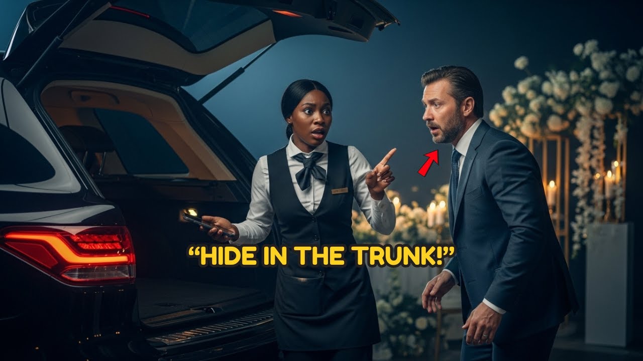 Hide in the Trunk! Black Waitress Warned Billionaire—What He Saw on His Wedding Day Shocked Everyone