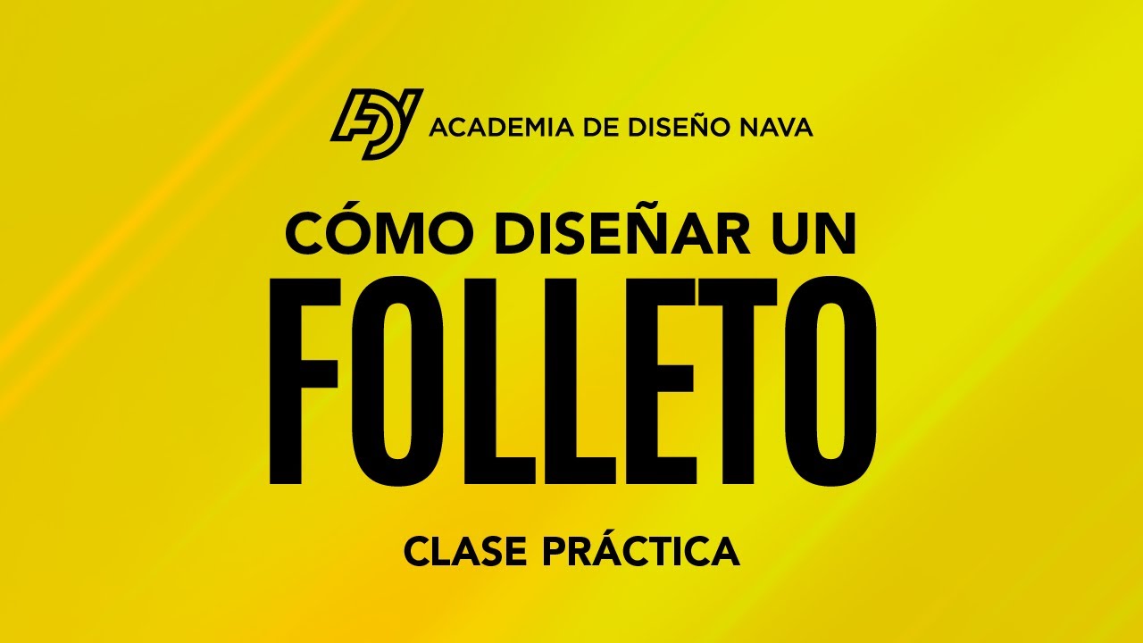 CÓMO DISEÑAR UN FOLLETO | CLASE PRÁCTICA