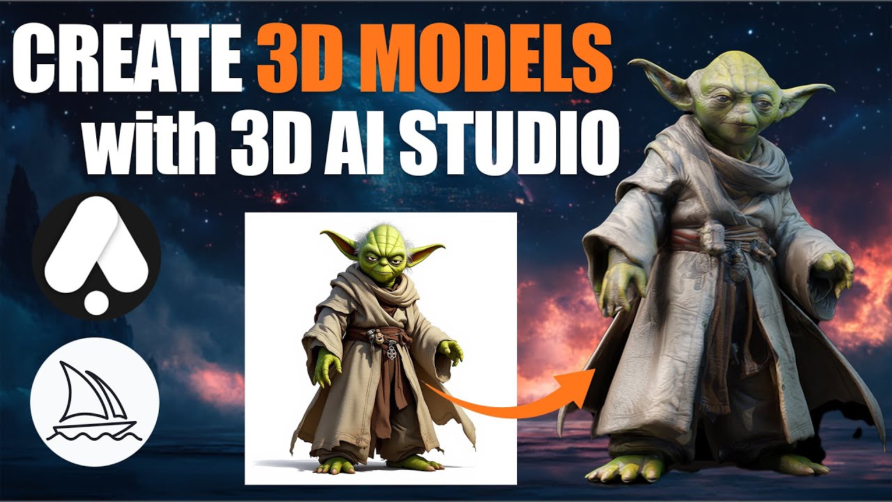 Создавайте 3D-модели в 100 раз быстрее, чем когда-либо! (3D AI Studio)