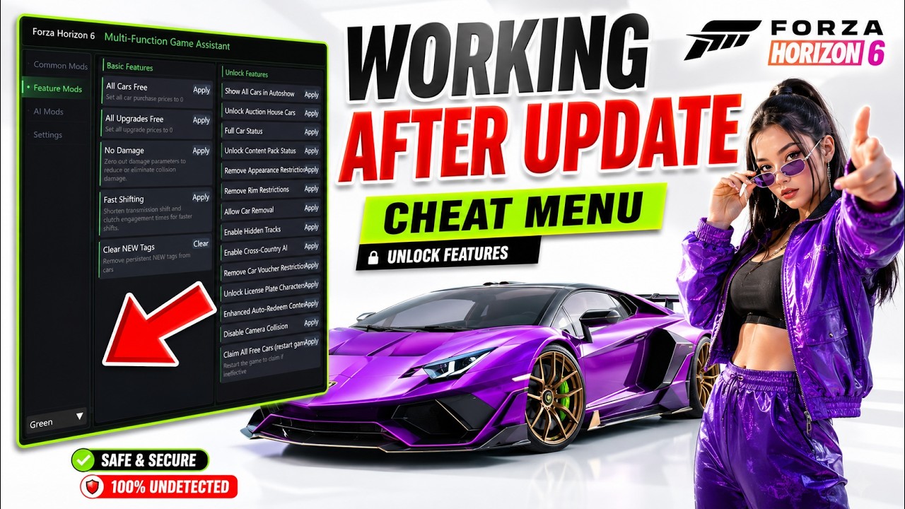 [UPDATED]Forza Horizon 6 Cheats | FH6 Mod Menu MONEY GLITCH | Working Forza Horizon 6 Hack (2026)