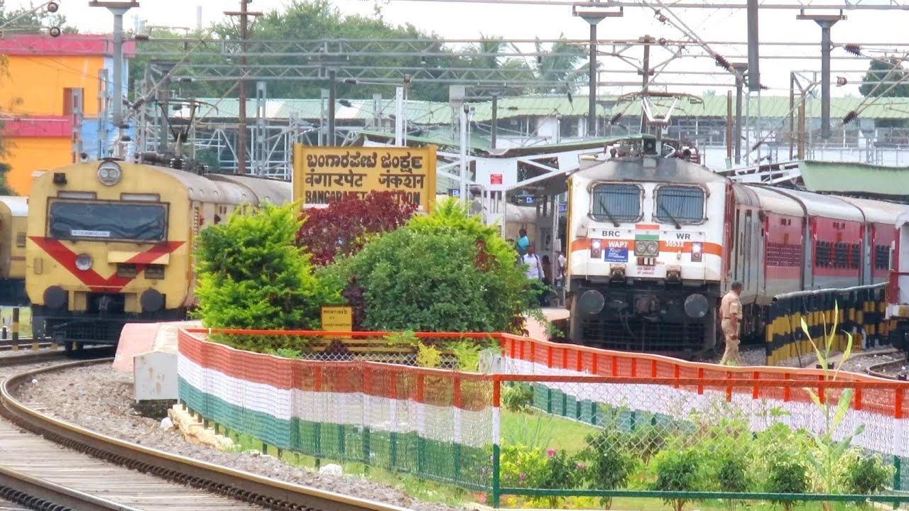 MEMU overtaking Express | MKM pass  vs HWH-YPR Express