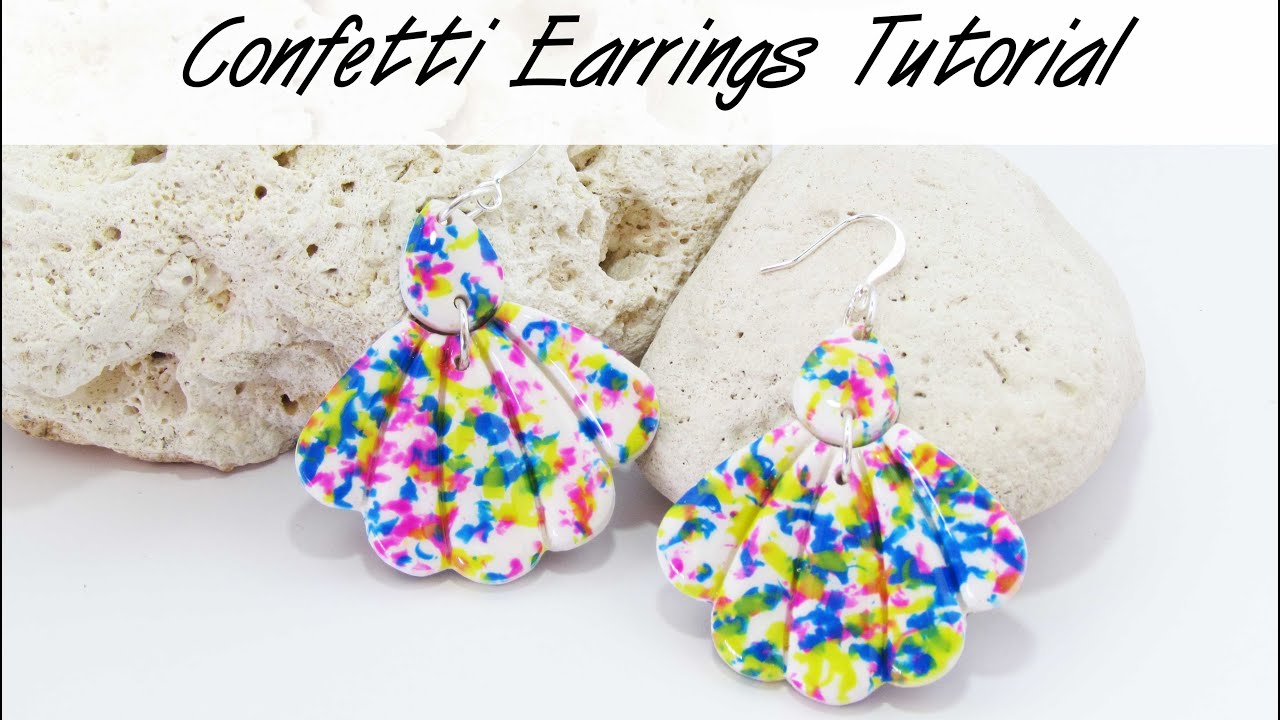 Polymer Clay Project: Confetti Earrings Tutorial