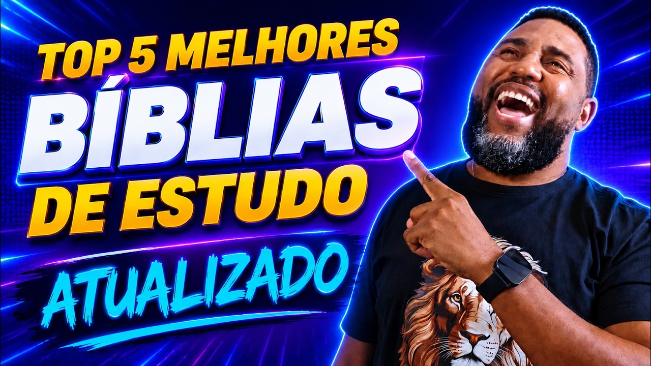 🔴As TOP 5 MELHORES Bíblias de Estudo - Bíblia de Estudo | Flávio Sacramento