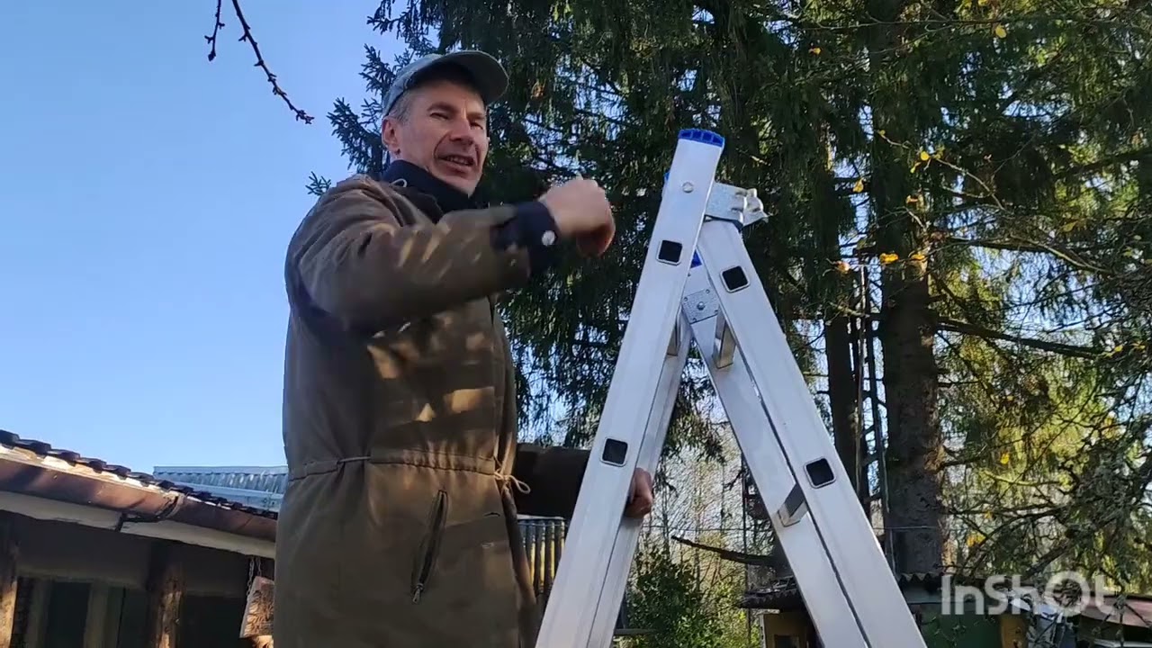 Лестница алюминиевая трехсекционная 3×9 Обзорчик)))