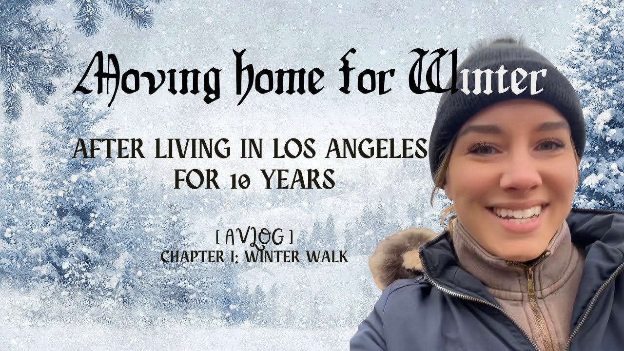 I moved back to my hometown from Los Angeles for winter and here's how it's going! I WINTER VLOG