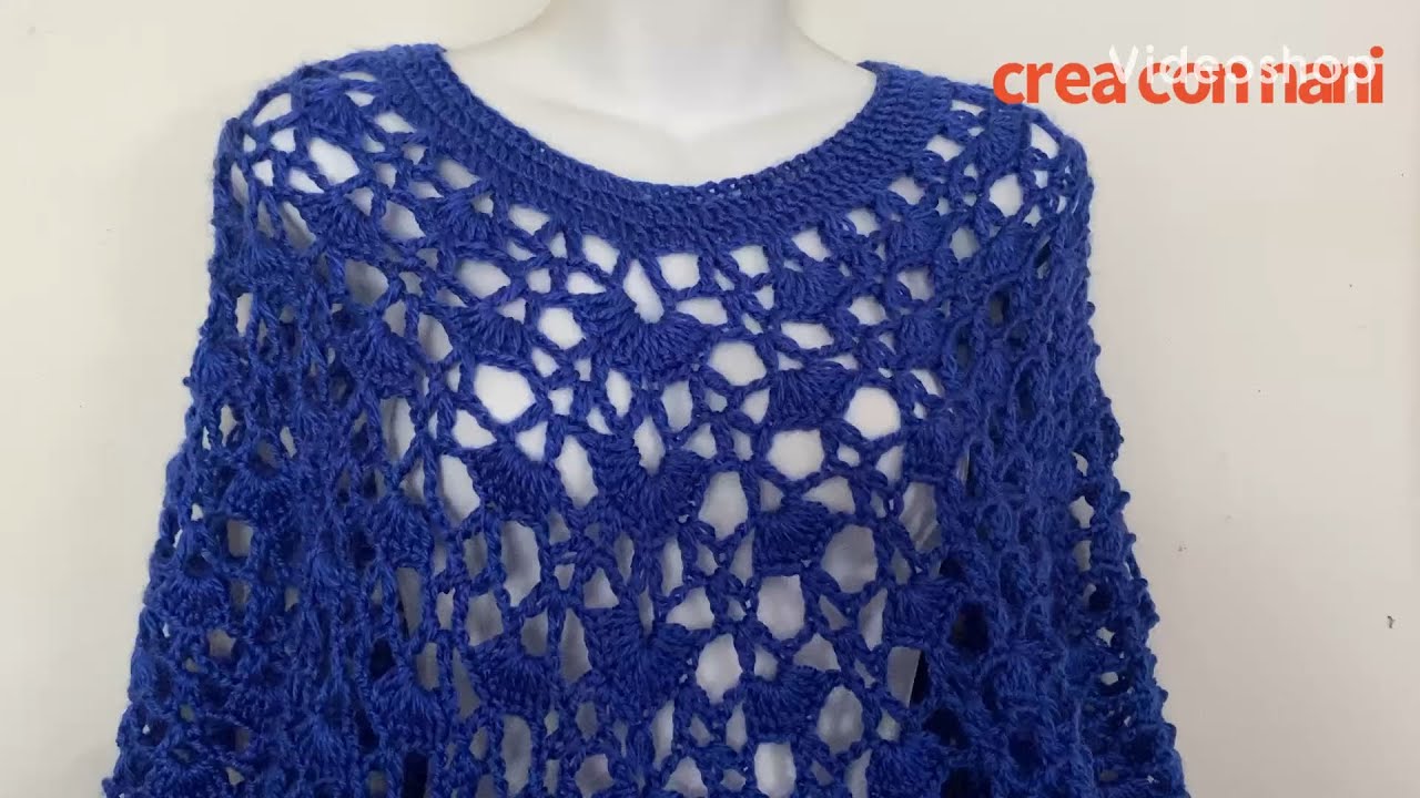 poncho a crochet diferente diseño muy fácil