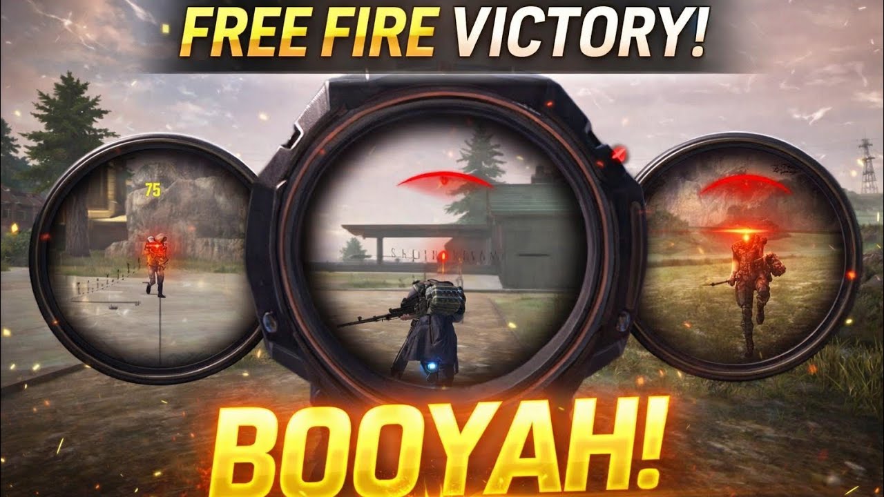 Free fire headshot moments. Booyah victory at the end #freefire #booyah 