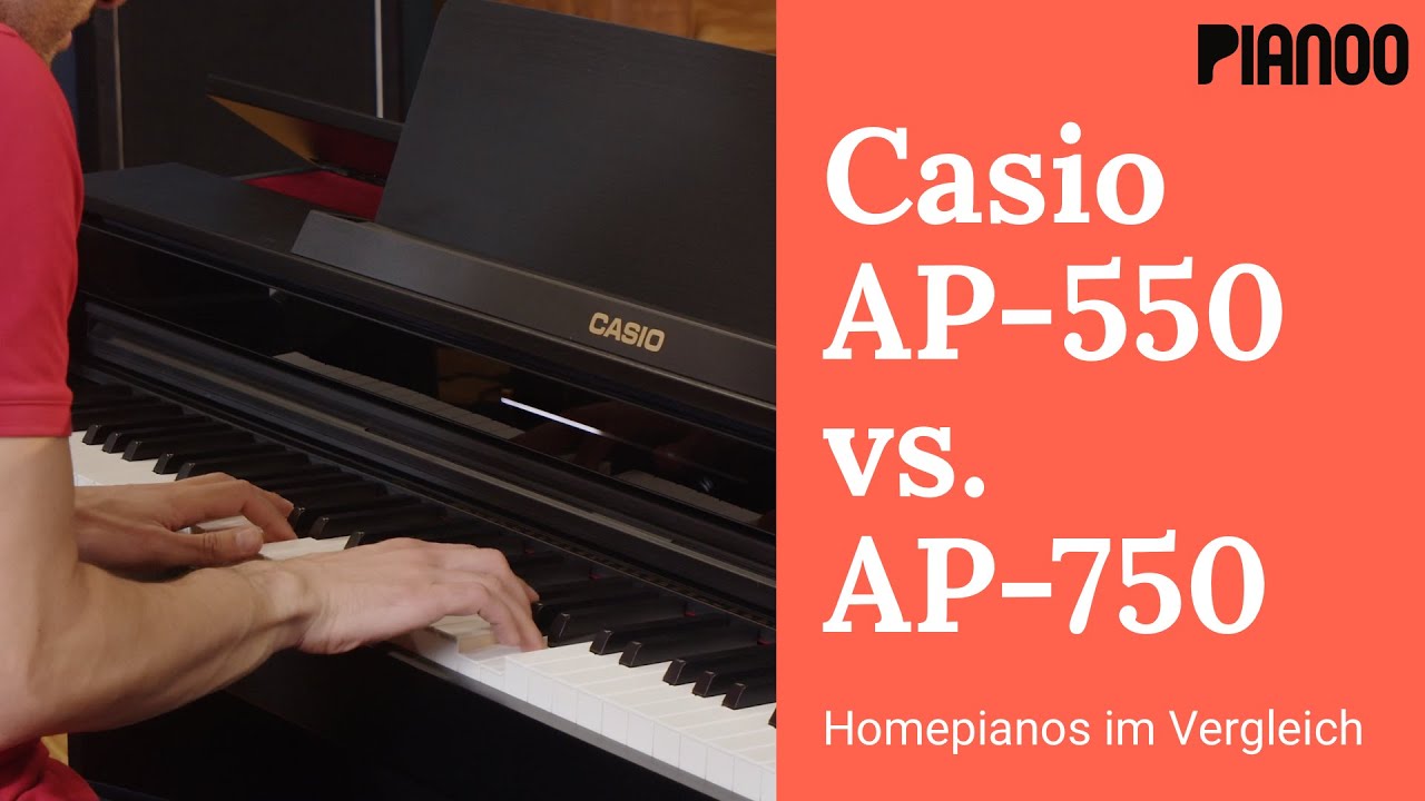 Casio AP-550 vs AP-750 - E-Pianos im Vergleich