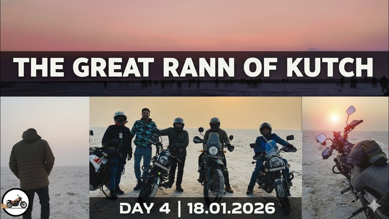 Main Aur Meri Bike Safed Registan Mein! 🏍️ | Rann of Kutch Day 4 