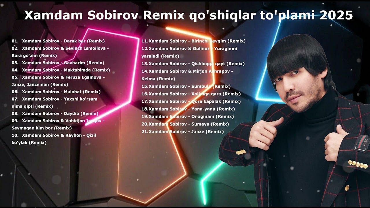 Xamdam Sobirov remix qo'shiqlari to'plami 2025 | Uzbek Music