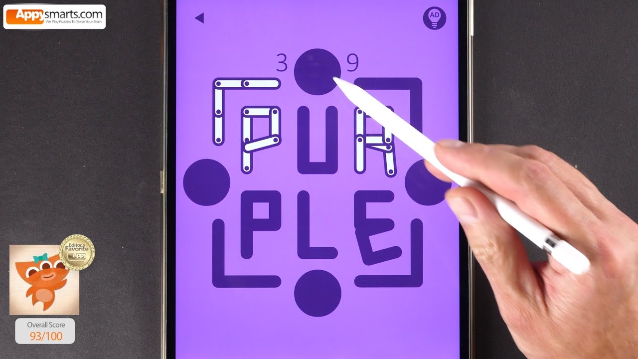 Solve Puzzles with Numbers and Make The Screen Go PURPLE! - Game Walktrough All Levels