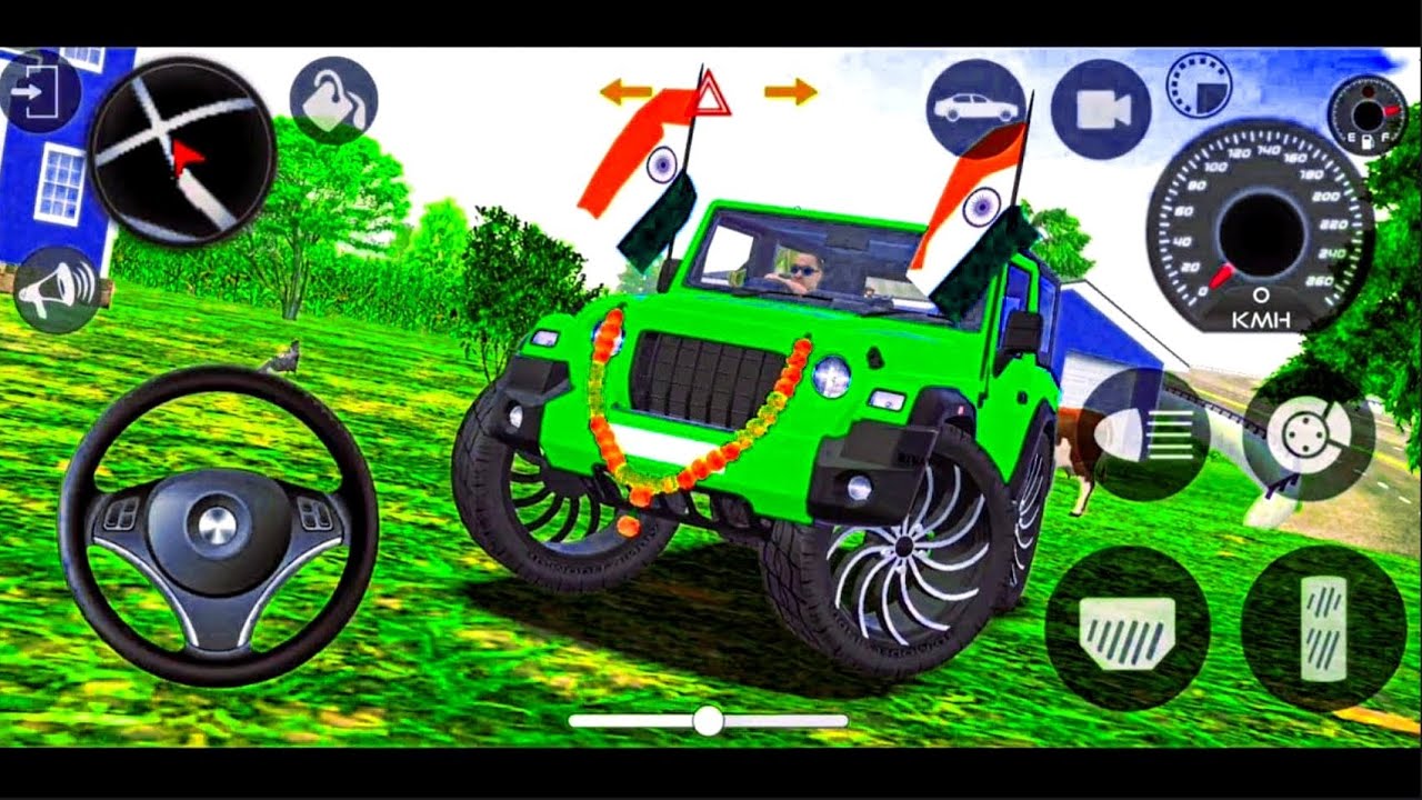 Modified Mahindra Thar😈Games:Indian Green Thar (Gadi Wala Games) Car Game Android Game - #2026