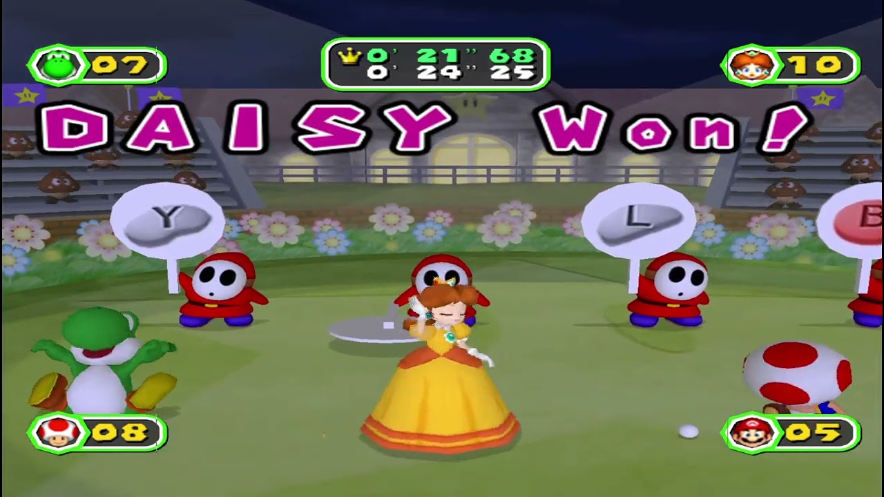 Mario Party 6 - Towering Treetop (Daisy vs. Yoshi vs. Toad vs. Mario) (25 Turns)