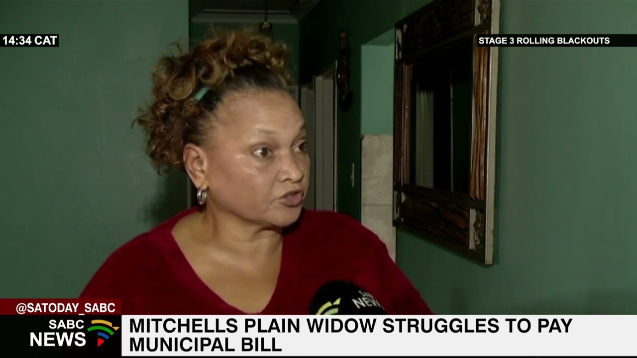Mitchells Plain widow struggles to pay municipal bill
