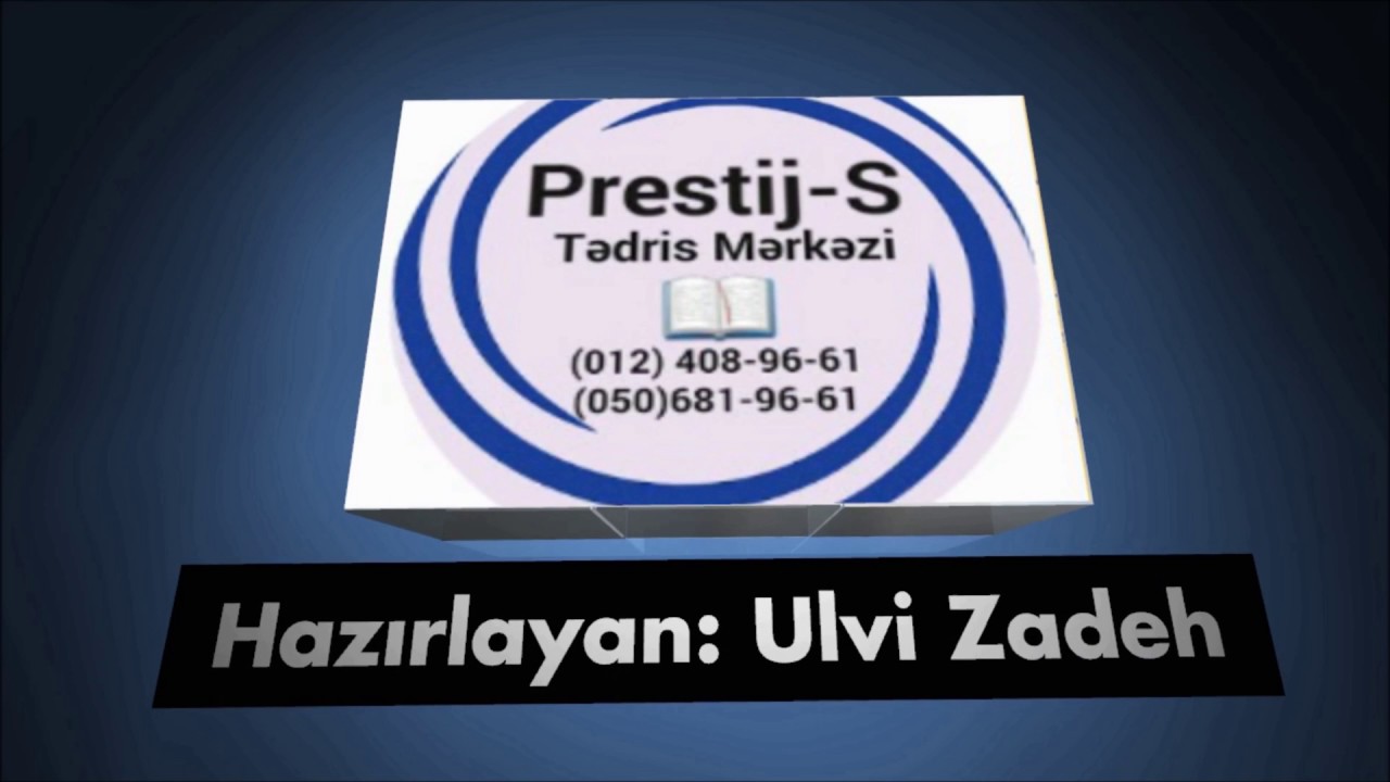 PRESTIJ-S Magistr Qəbul İmtahanı | Bütün testlərin izahı (18.09.2016)
