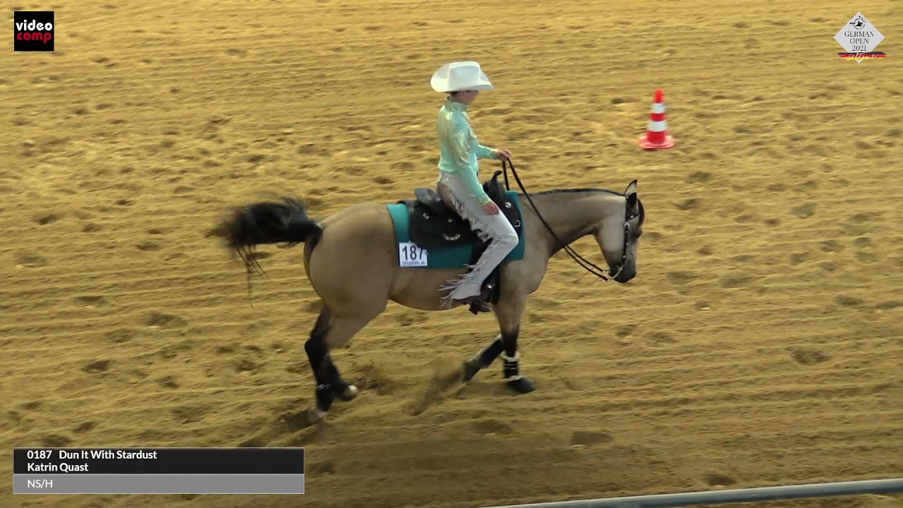 German Open 2021 Senior Superhorse Deutscher Meister Kathrin Quast mit Dun It With Stardust