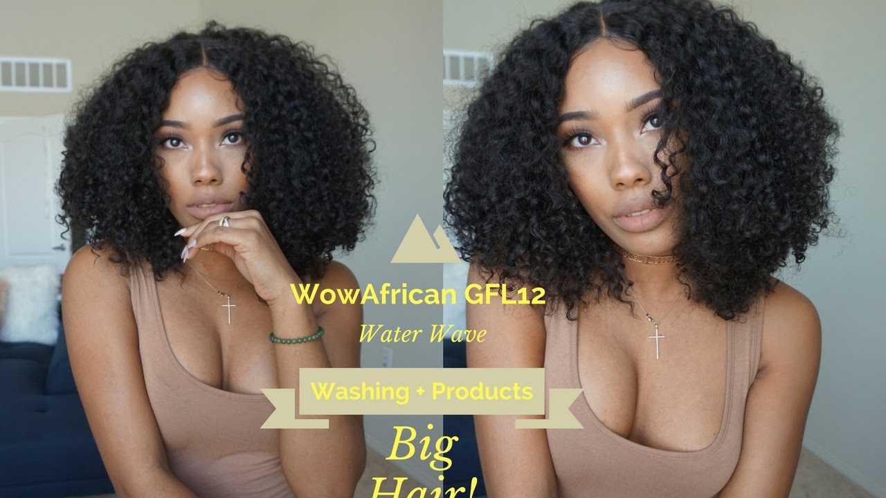 Washing plus Products: Water Wave Lace Front WowAfrican (GLF12)