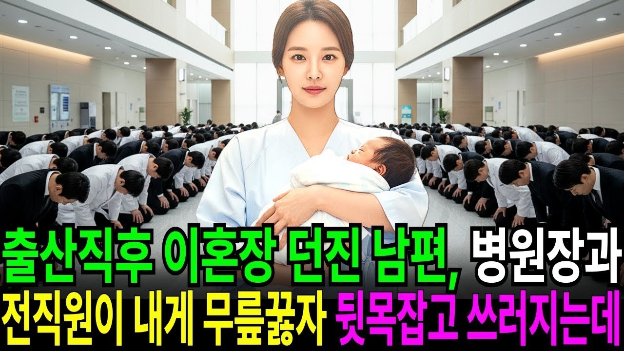 출산 직후 이혼장 던진 남편, 병원장과 전 직원이 내게 무릎 꿇자 뒷목 잡고 쓰러지는데