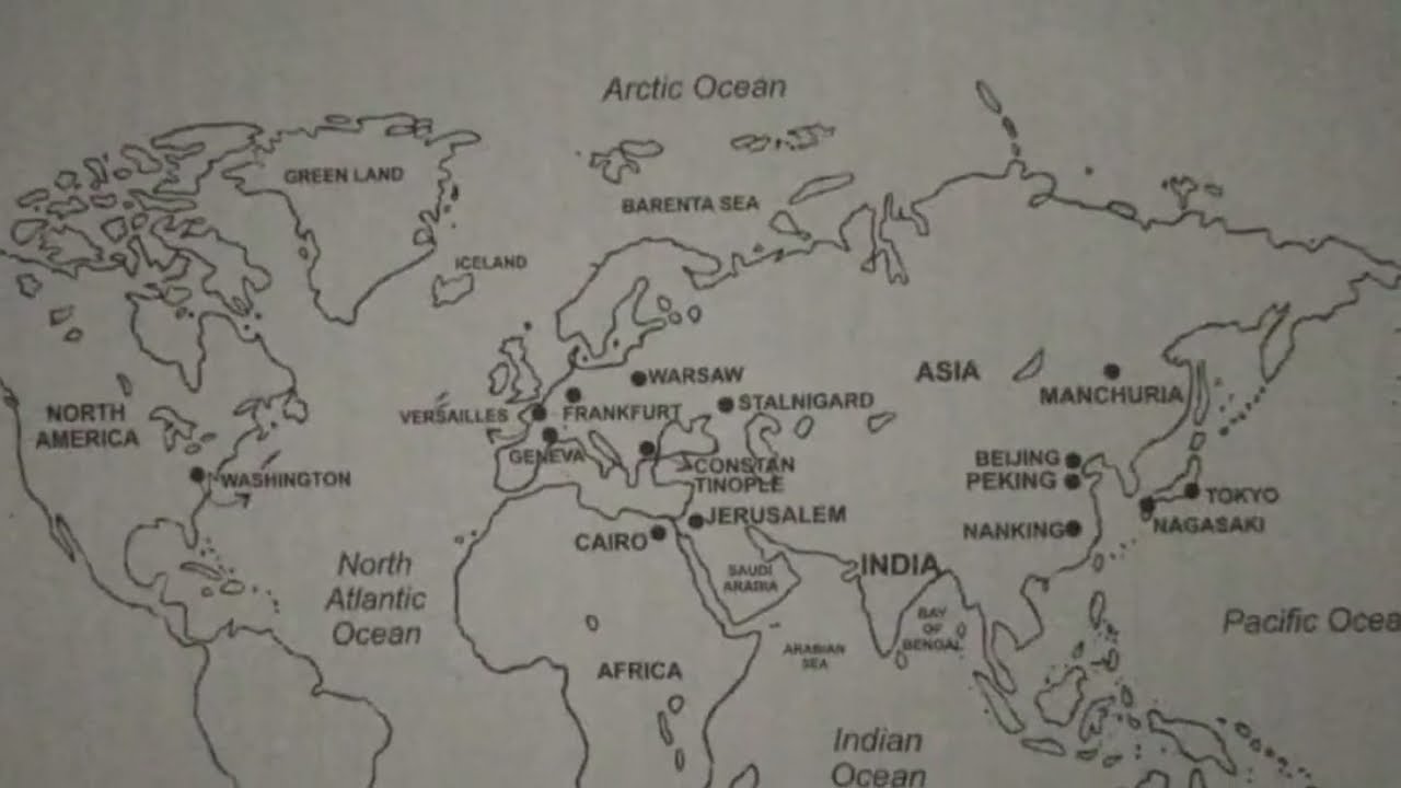 BA6th sem History MAP With Explanation | World History| PU