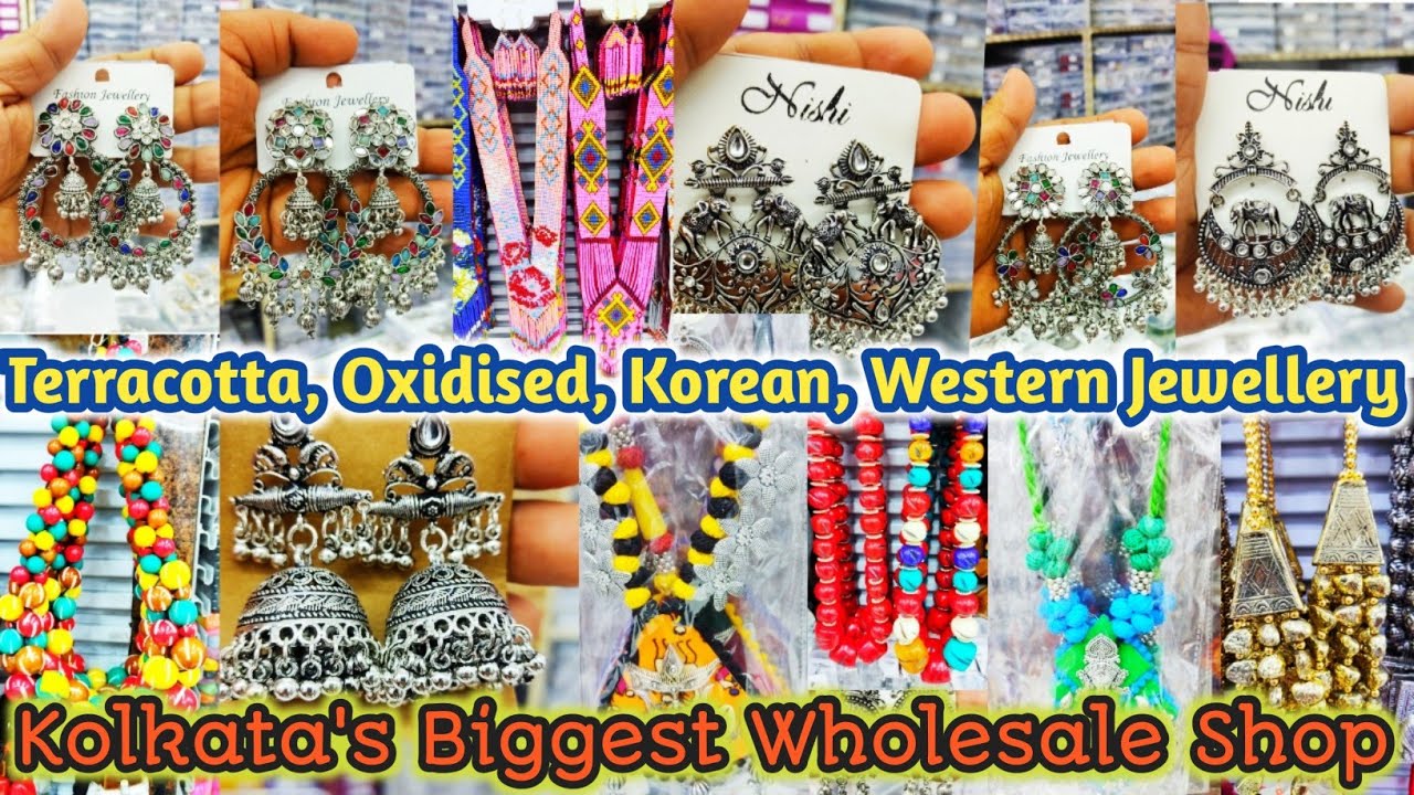 Biggest Oxidized, Anti Tarnish, Handmade, Western, Korean Jewellery Wholesale Market in Kolkata l