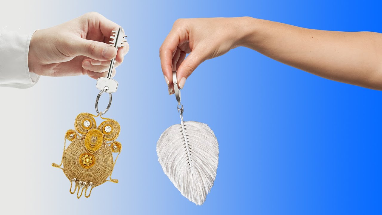 DIY Jute Key Chain | Jute Craft | Crafts Junction