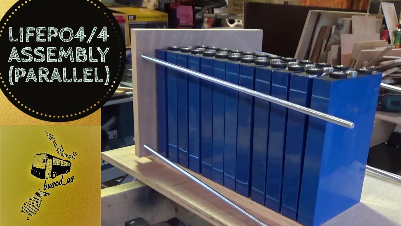 LiFePo4 Battery Pack Assembly | Phase 1 - parallel connection ready for balancing