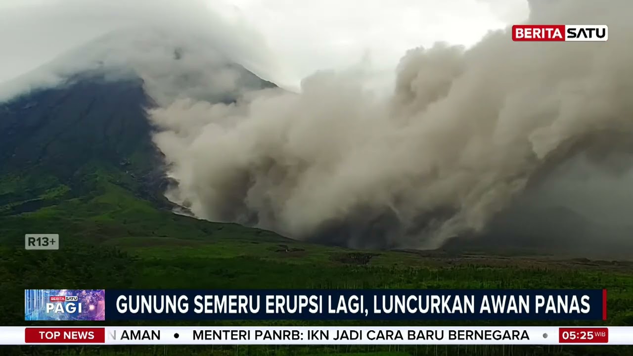 Gunung Semeru Erupsi Lagi, Status Masih Level III Siaga #beritasatu