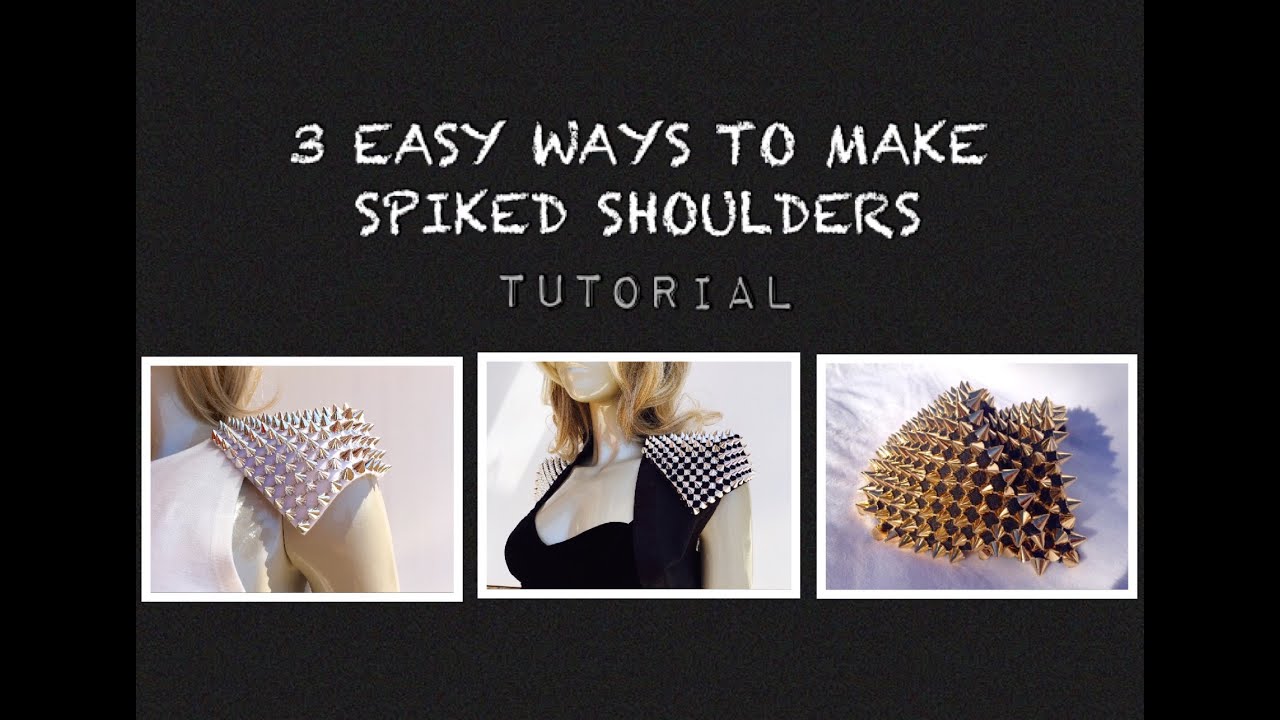 3 Easy Ways to Make Spiked Shoulder Accessory for Burning Man or other Festival from KITanik
