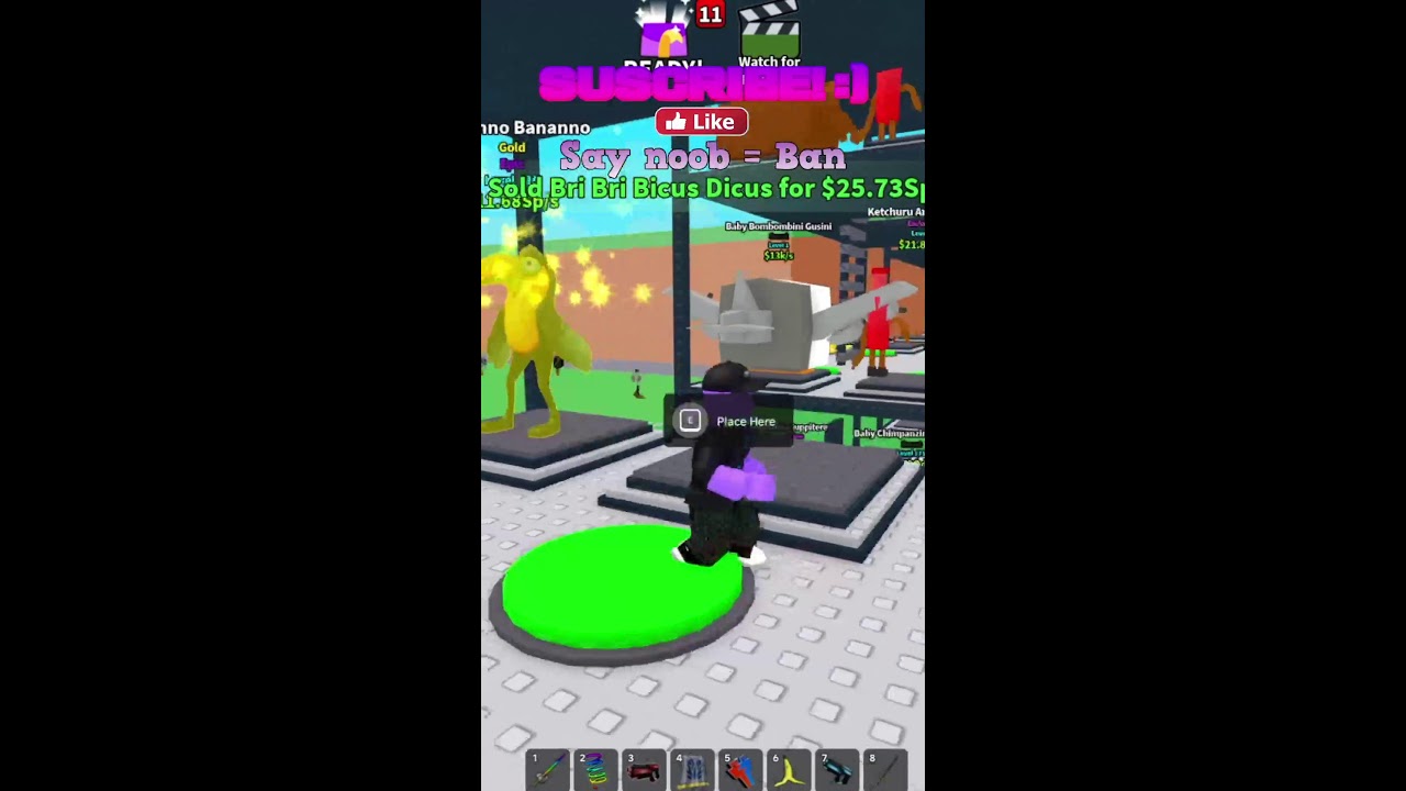 Playing Don't steal a brainrots #shorts #roblox #stealabrainrot