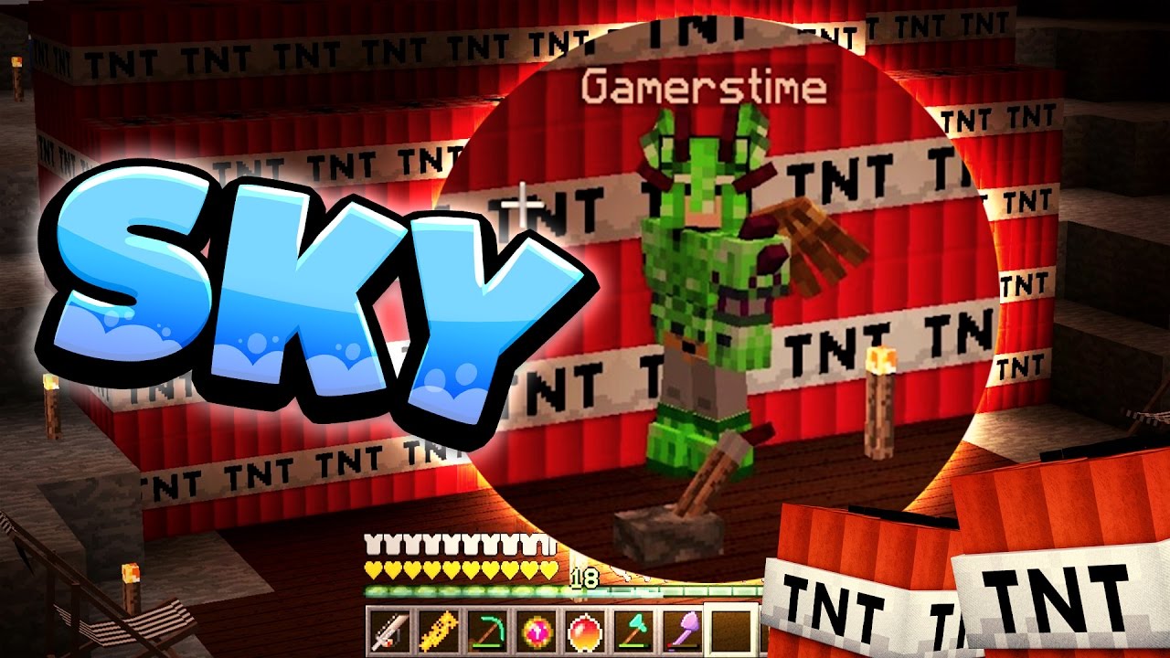 GAMERSTIME WILL MEINE GANZE INSEL SPRENGEN MINECRAFT SKY