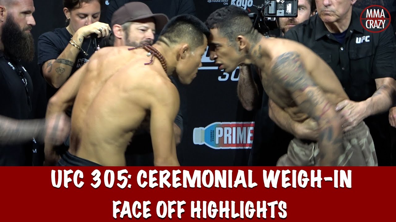 UFC 305: Ceremonial FINAL Face off Highlights