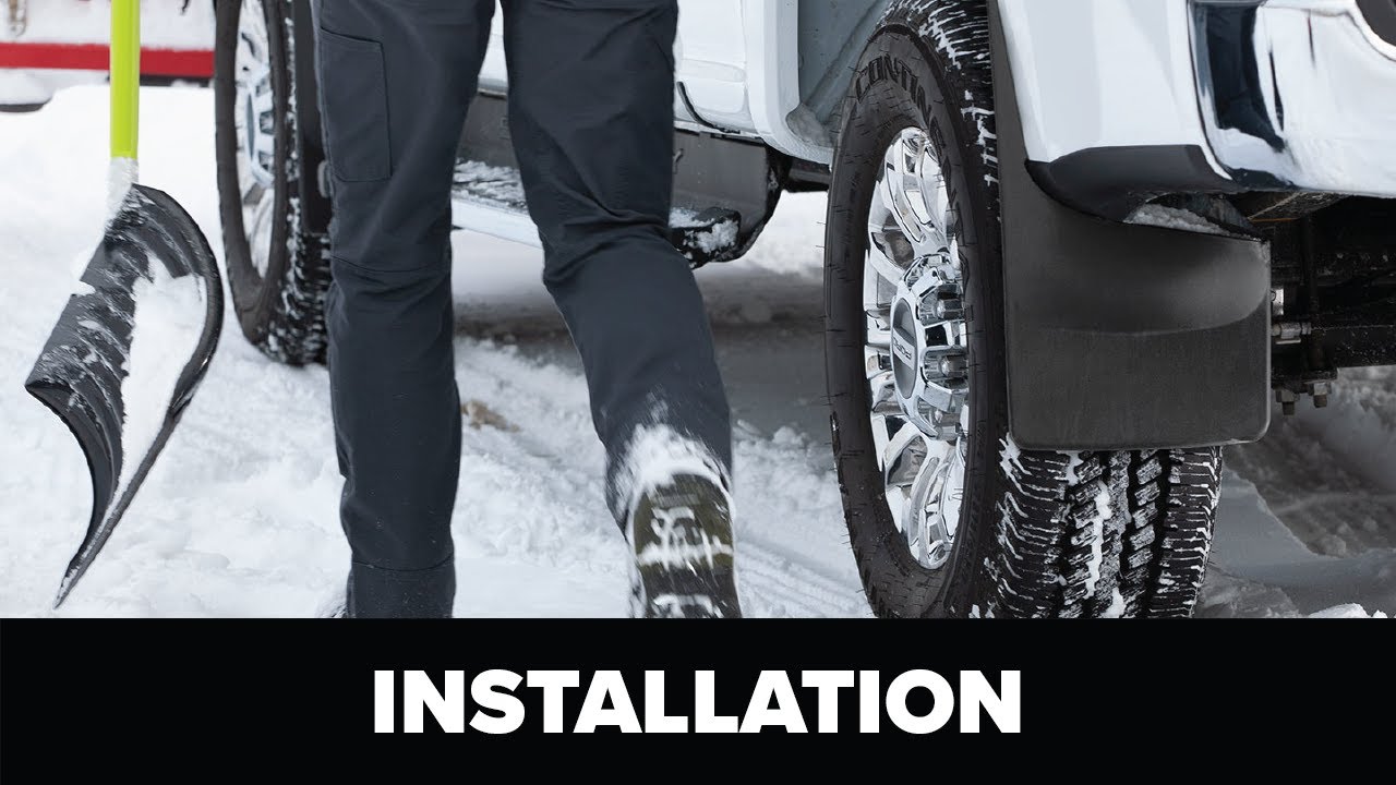 Ford F-250 WeatherTech MudFlaps: Installation