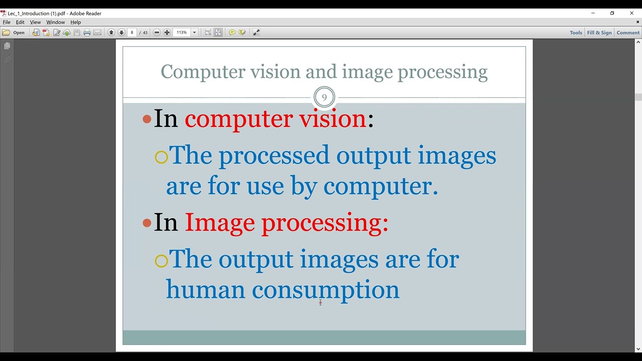 Lec1: Introduction to Image Processing معالجة الصور بالعربي