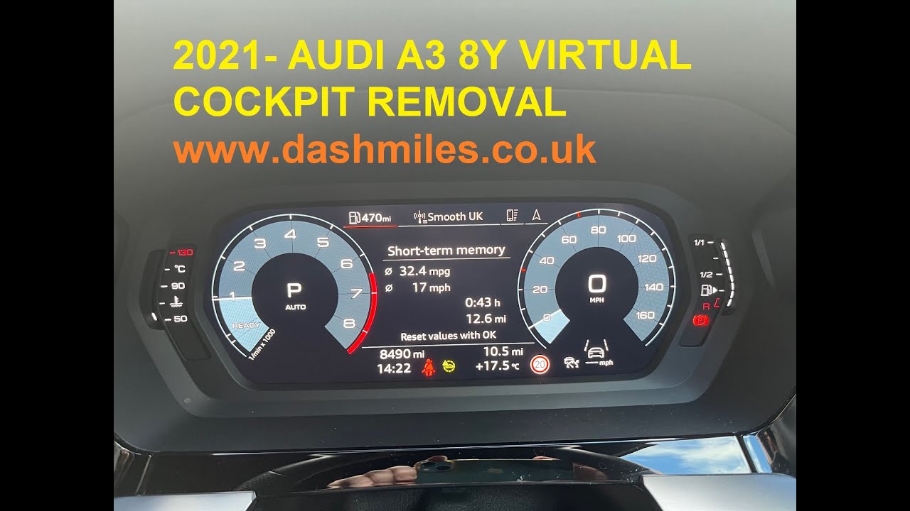 How Remove NEW AUDI A3 8Y VIRTUAL COCKPIT (Mileage Correction) Odometer Adjustment Alter Fix Correct